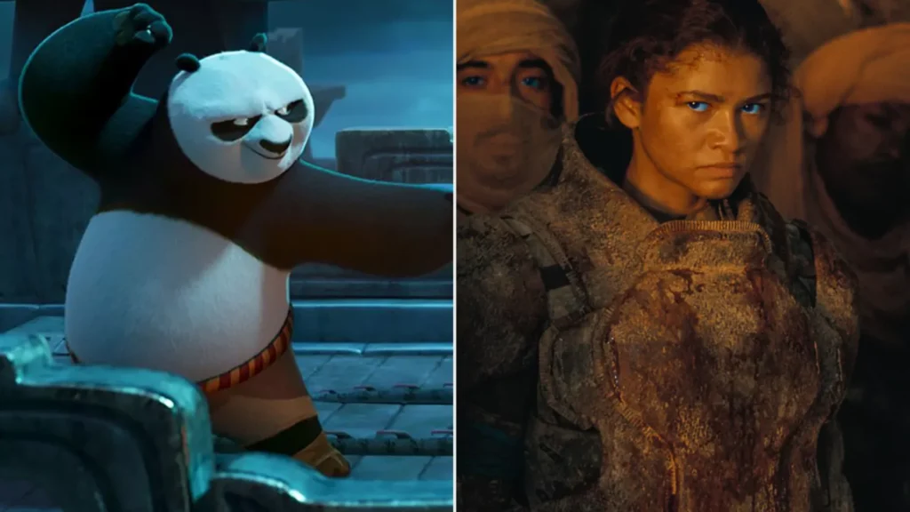 Kung Fu Panda 4 stays on top in the US for 2nd week, while Dune: Part 2 dominates internationally