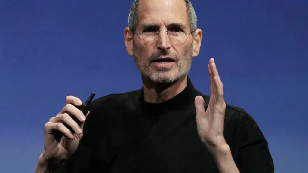 Apple CEO Steve Jobs speaks at a special Apple event on April 8, 2010, in Cupertino, California.